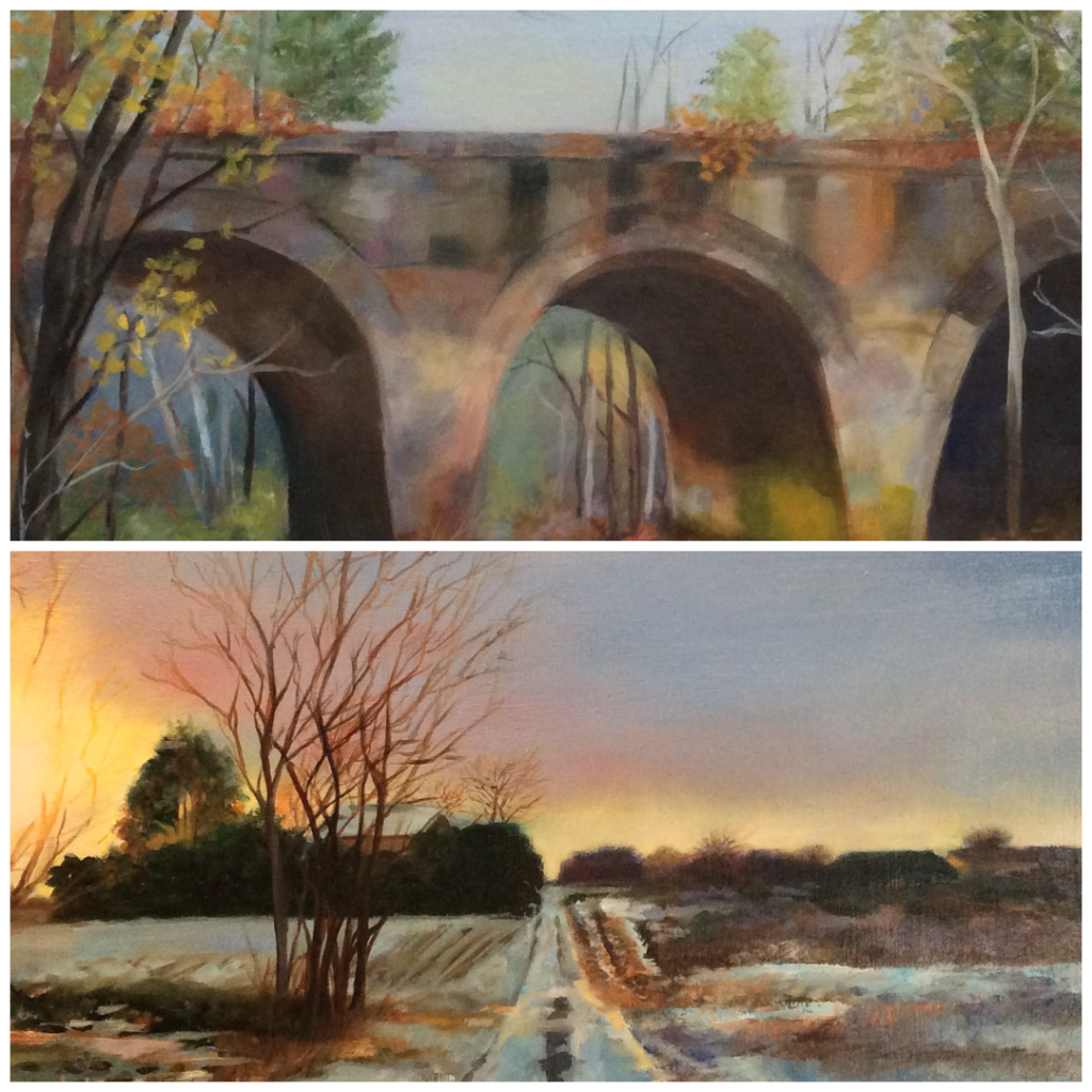 Collage of Renee Egan's fine artwork