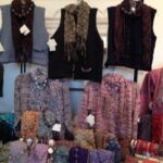 Collection of vests and sweaters by artists Kathy Makransky & Leslie Rifkin
