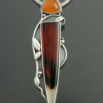 Montana Agate pendant by artist Nancy Irons