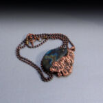 Necklace with large pendant