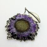 Purple flora pendant