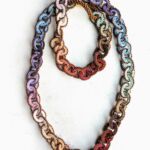 Colorful woven necklace