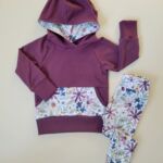 Kids hoodie and pants by artist Mallory Corotto