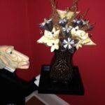 Bouquet of paper flowers by artist Lauren Gallina