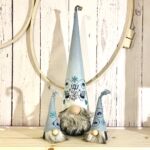 Three embroidered Gnomes