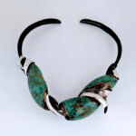 Necklace with blue stone