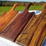 Wood cutting boards by artist Robert McAllister