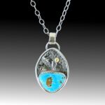 Mountain Lake Turquoise necklace pendant