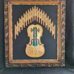 Art made from old, worn and discarded musical instruments
